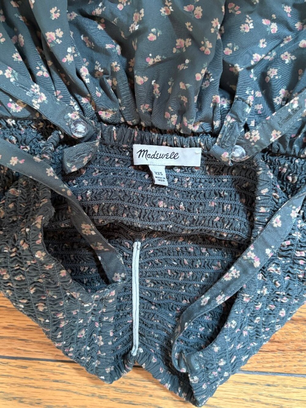 Madewell Tucker Tie Strap Mini Dress - Picture 7 of 7
